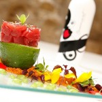 Tartar de atún rojo macerado en kimchee de Tendal